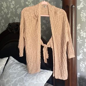 BKE open back 3/4 sleeve sweater size large